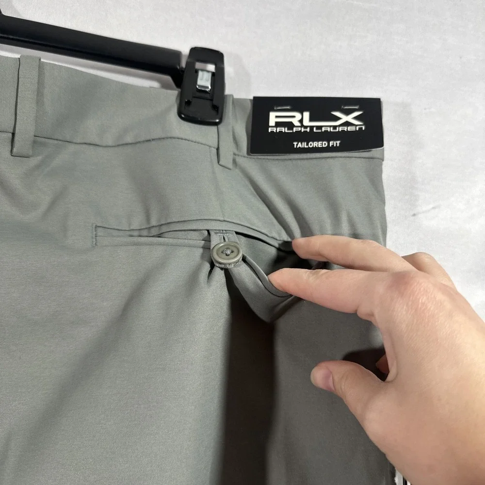 NWT $115 Rlx Ralph Lauren [ 38 ] Golf Tailored Fit Performance Shorts Grey U1663